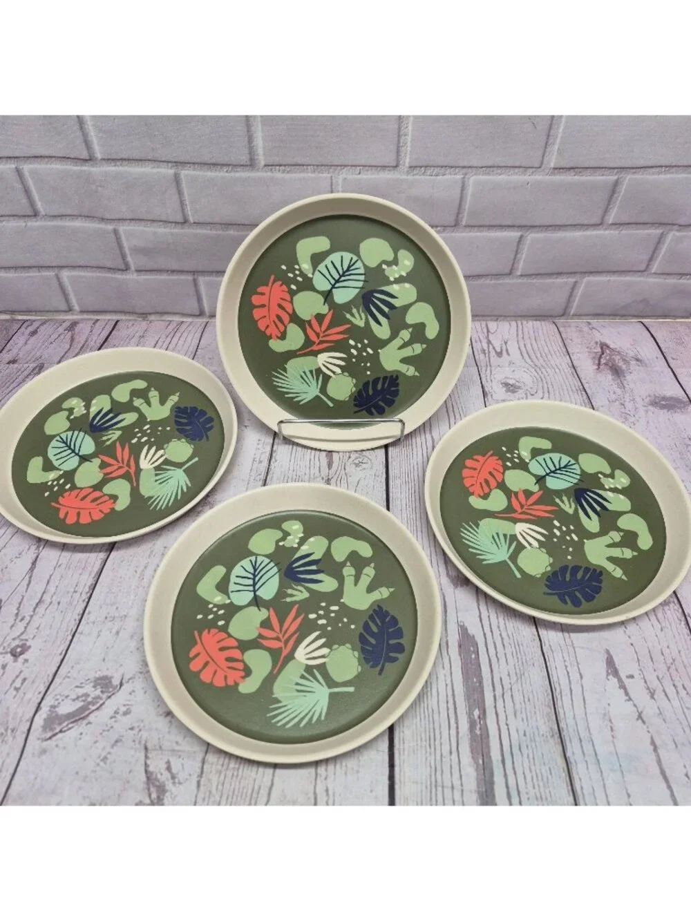 Jungle Dino Theme Kids Dinnerware Melamine Set Of 4 Kids Plate Pillowfort Target